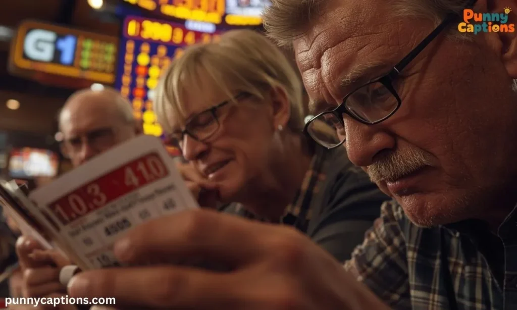 Players focused in bingo competition