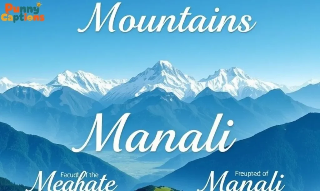 Snow covered mountains in Manali