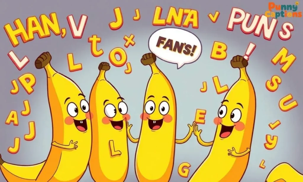 Bananas making word puns