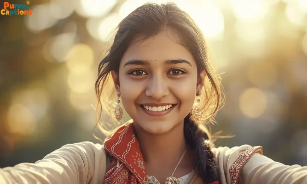 Marathi girl taking selfie