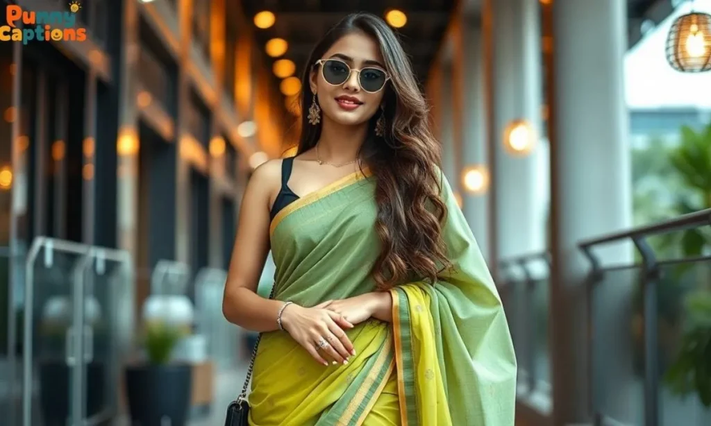 Modern Saree Captions for Instagram