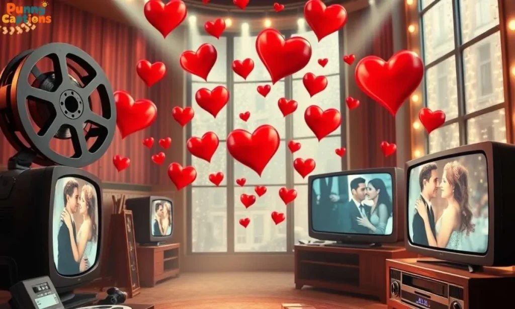 Hollywood hearts and TV love scenes