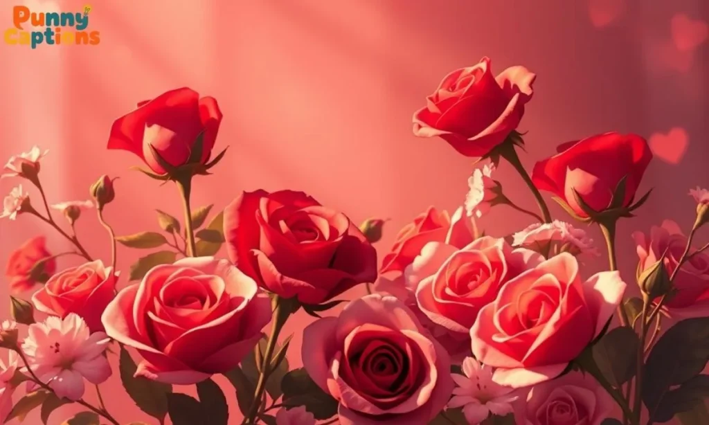 Romantic flower puns with roses