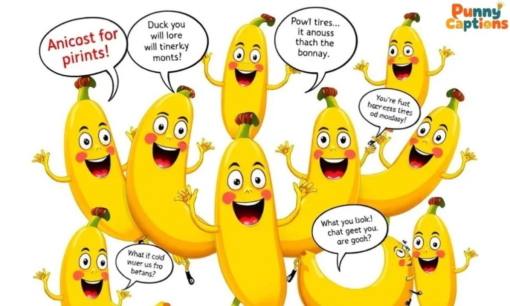 Bananas with funny jokes