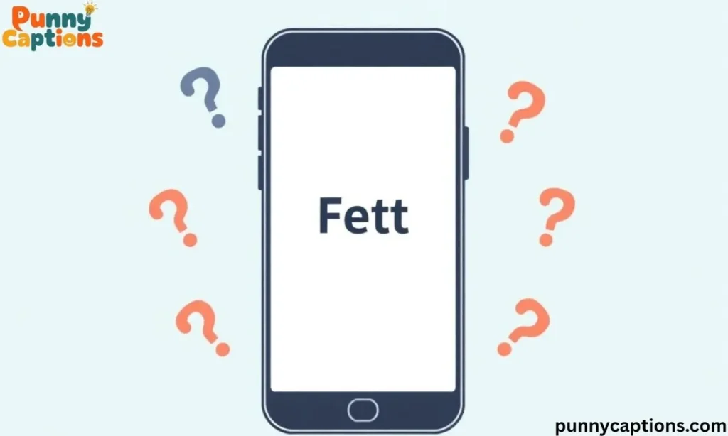 What does Fett mean slang