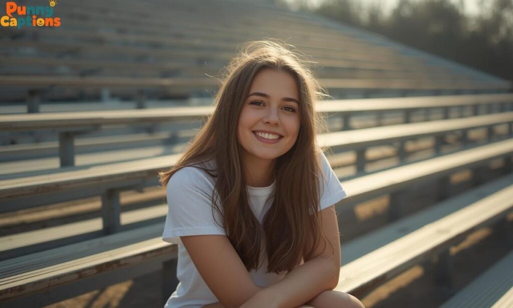 Student posting on Instagram at school