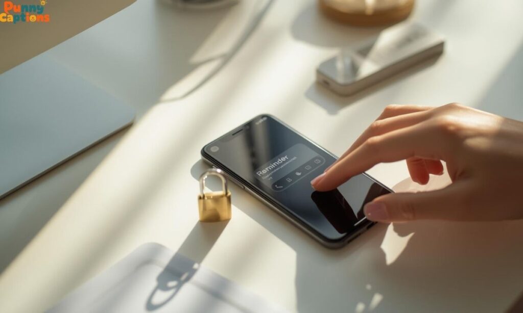 Daily reminder with lock