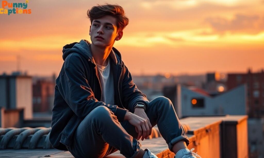 Teen self love rooftop moment