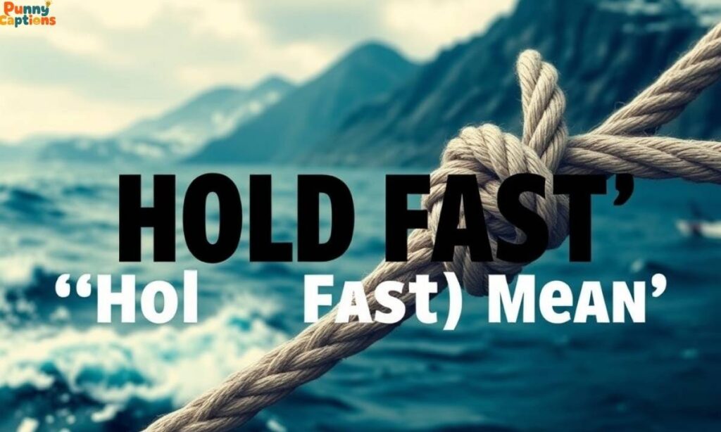 What Does Hold Fast Mean
