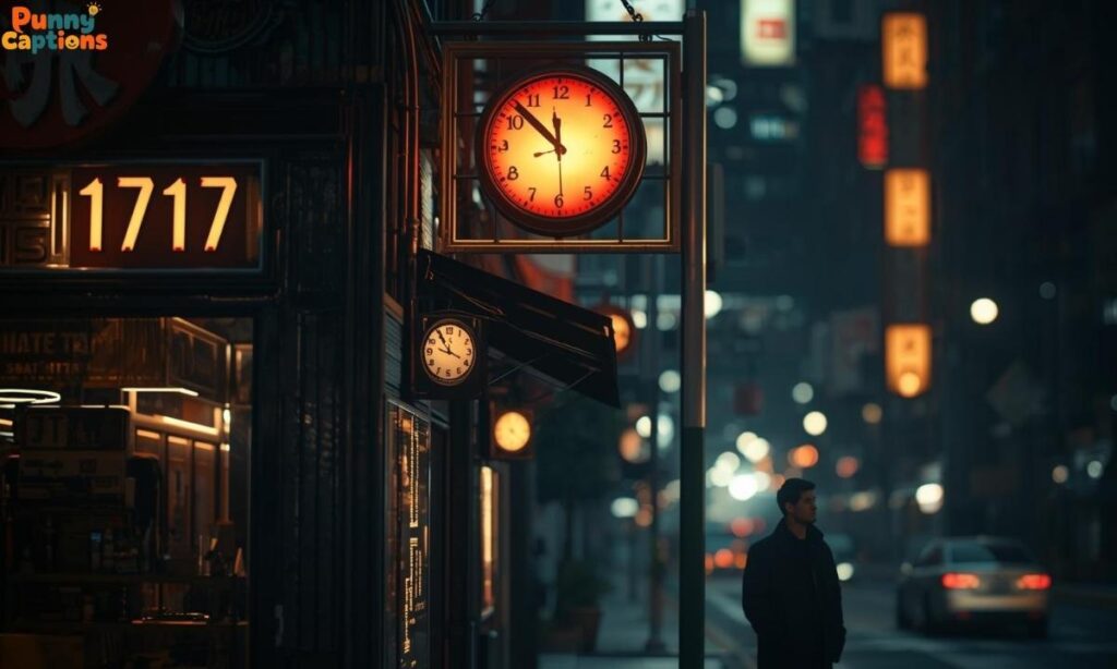 Person noticing 1717 everywhere