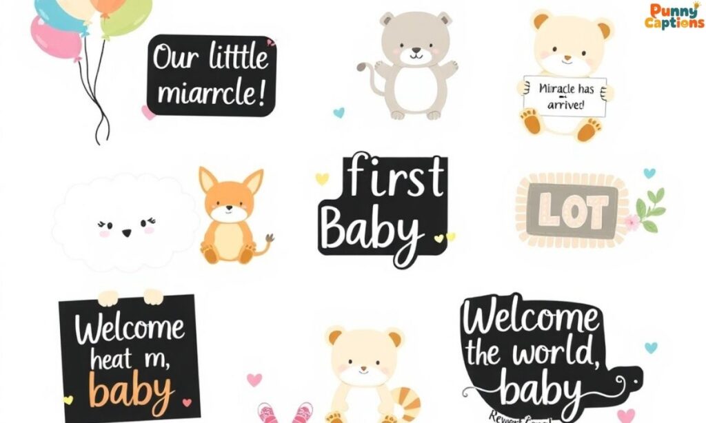 First Baby Announcement Captions