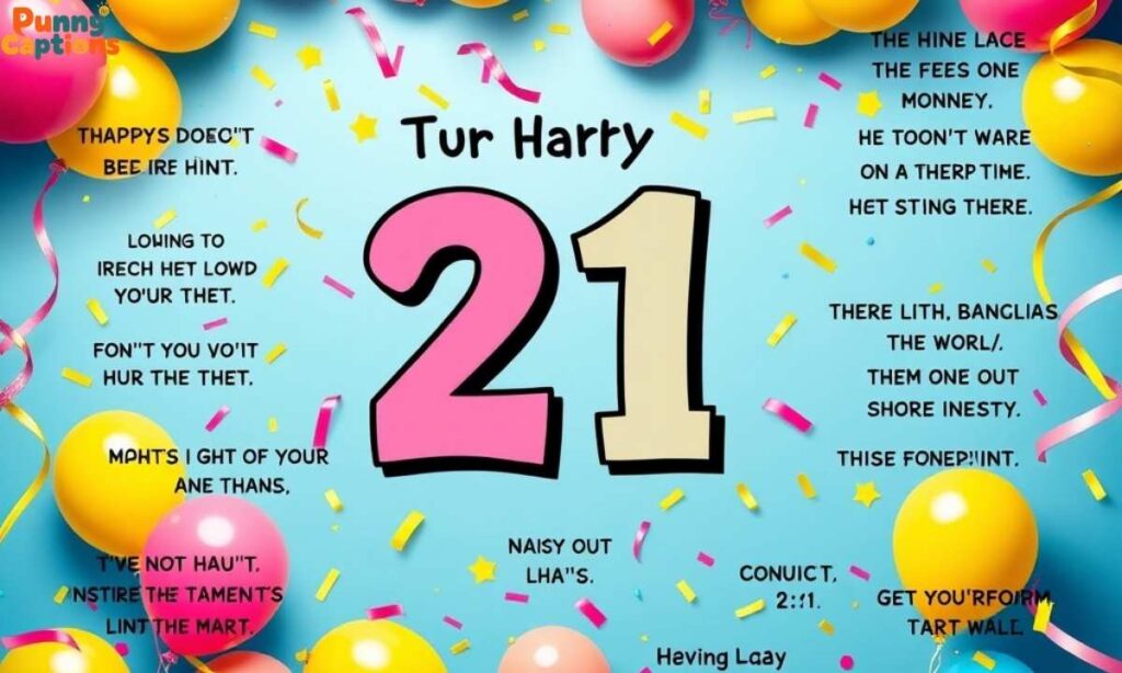Funny Captions for 21st Birthday