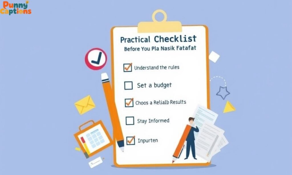 Practical checklist before you play Nasik Fatafat