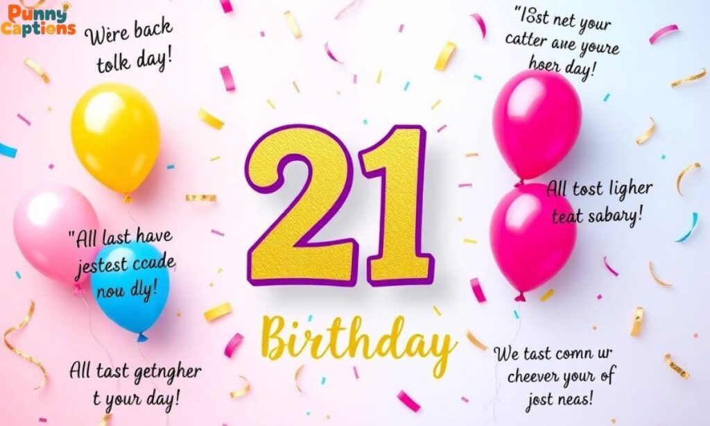 Short & Sweet 21st Birthday Captions
