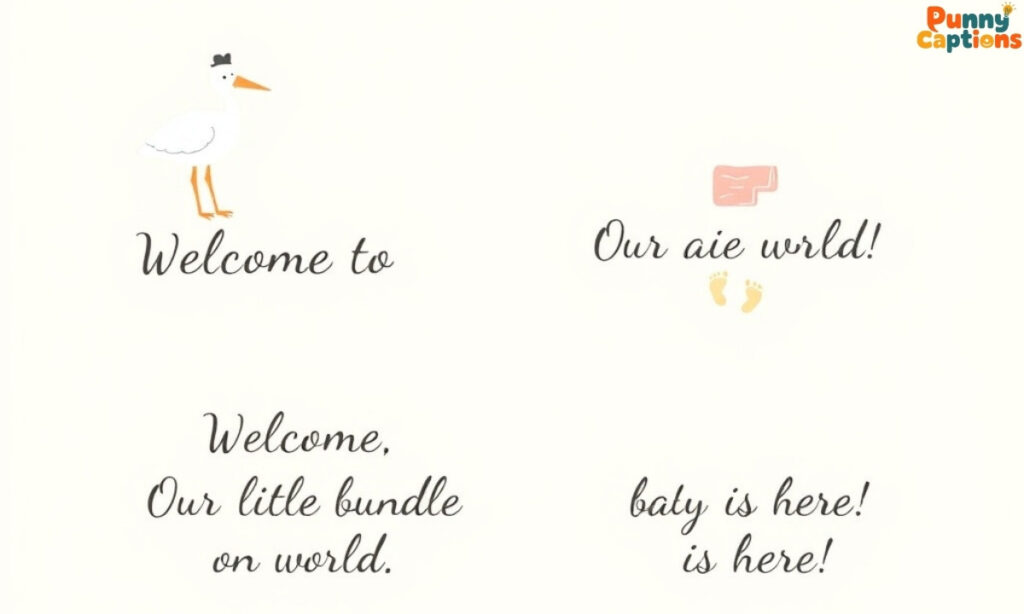 Simple Baby Announcement Captions