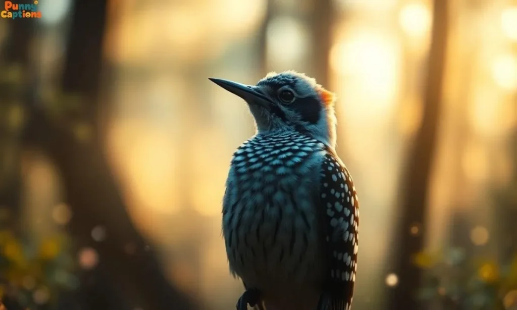 Dreamlike woodpecker vision
