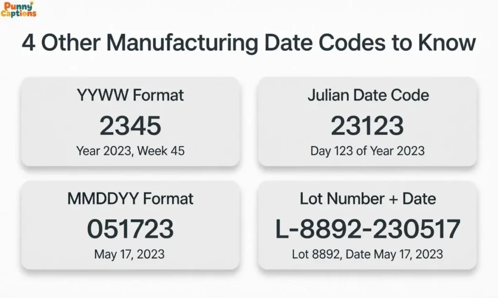 4 Other Manufacturing Date Codes to Know