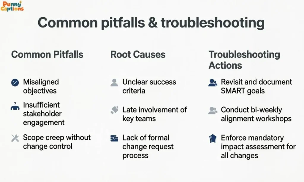 Common pitfalls & troubleshooting