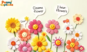 Funny flower puns and jokes illustration