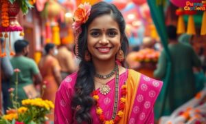 Confident Marathi girl smiling
