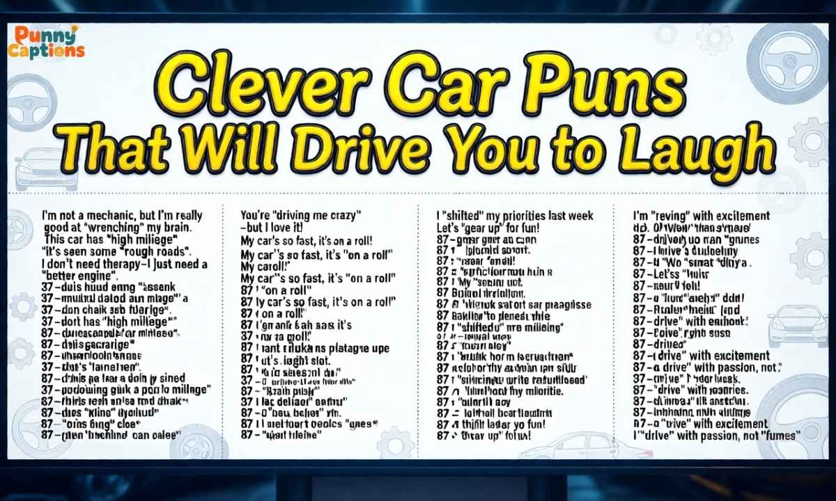 Clever Car Puns