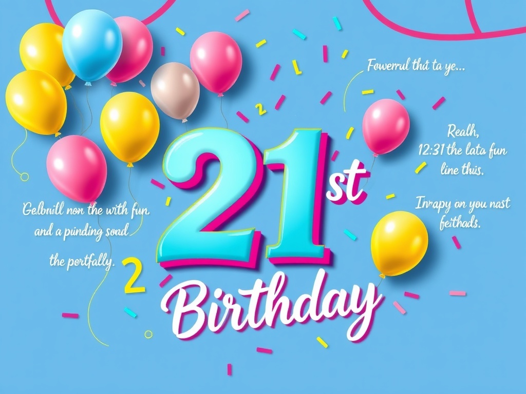 21st Birthday Captions 300 Powerful, Fun & Emotional Lines