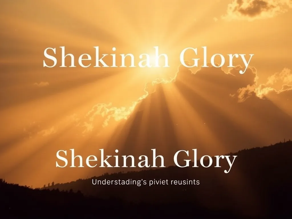 Shekinah Glory Meaning